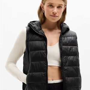 Athleta Black  Puffy Vest - Lightweight Insulated Vest